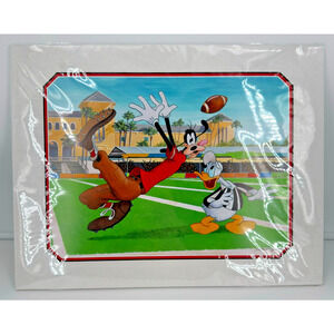 Disney Parks Doug Bolly Under Review W/ Goofy Donald Deluxe Art Print 14x18 New